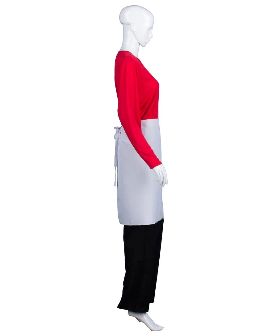 HPO Adult Women's Burgers Carton TV/Movie Costume | Red & White Cosplay Costume 4 HPO Adult Women's Burgers Carton TV/Movie Costume | Red & White Cosplay Costume