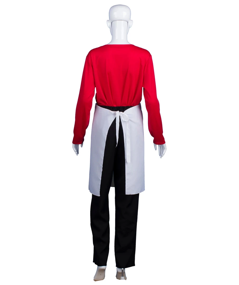 HPO Adult Women's Burgers Carton TV/Movie Costume | Red & White Cosplay Costume 3 HPO Adult Women's Burgers Carton TV/Movie Costume | Red & White Cosplay Costume