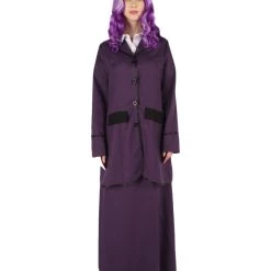 HPO Adult Women's Missy Mistress TV/Movie Costume | Purple Cosplay Costume