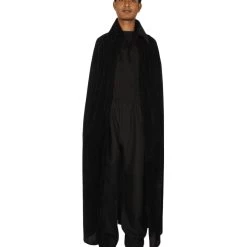 HPO Adult Men's Vampire Cape Costume | Black Halloween Costume