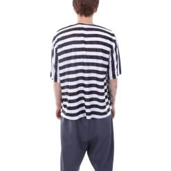 HPO Adult Men's Striped TV/Movie Costume | Black And White Cosplay Costume 10 HPO Adult Men's Striped TV/Movie Costume | Black And White Cosplay Costume
