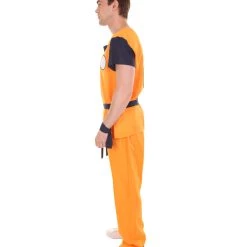 HPO Adult Men's Fighter TV / Movie Costume | Orange Halloween Costume