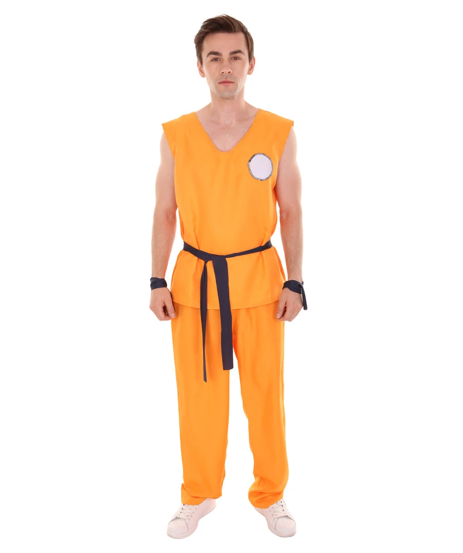 HPO Adult Men's Fighter TV / Movie Costume | Orange Halloween Costume 2 HPO Adult Men's Fighter TV / Movie Costume | Orange Halloween Costume
