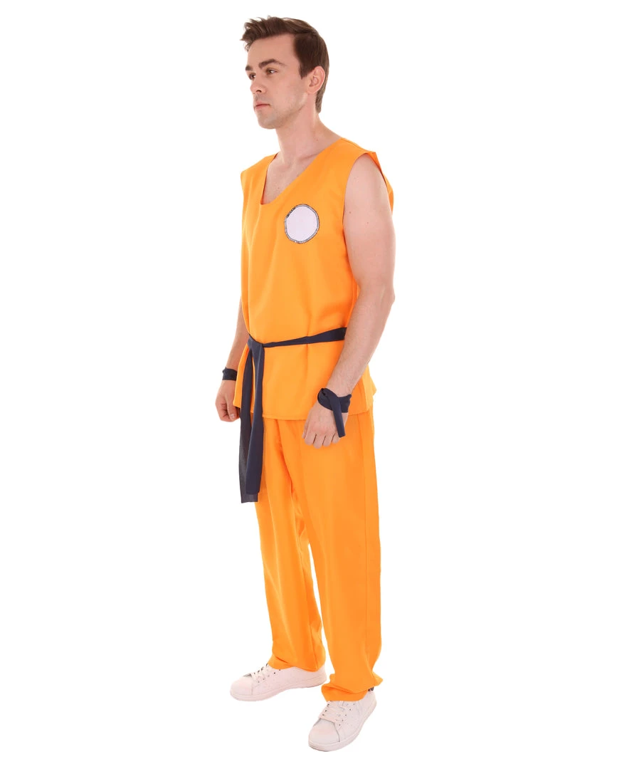 HPO Adult Men's Fighter TV / Movie Costume | Orange Halloween Costume 3 HPO Adult Men's Fighter TV / Movie Costume | Orange Halloween Costume