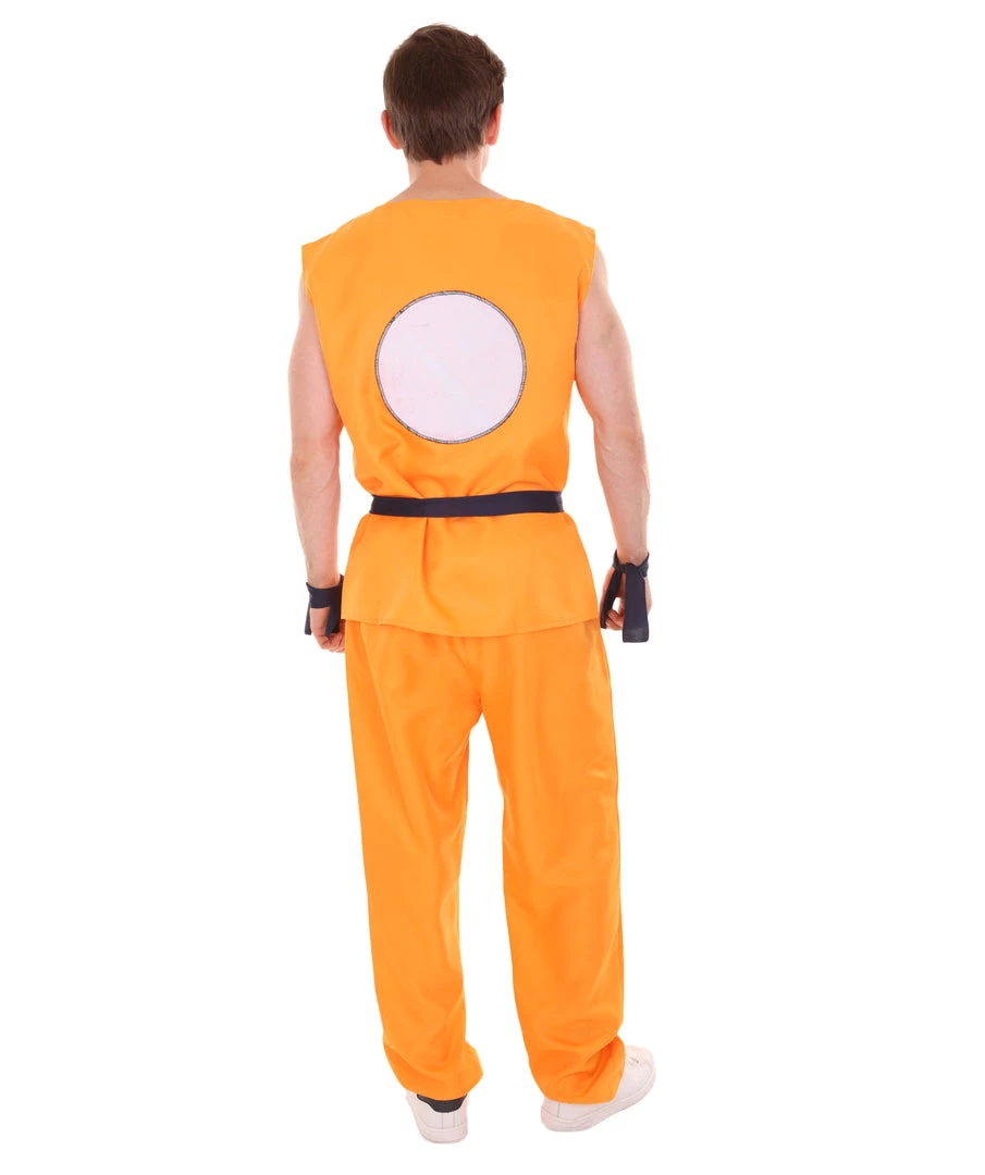HPO Adult Men's Fighter TV / Movie Costume | Orange Halloween Costume 5 HPO Adult Men's Fighter TV / Movie Costume | Orange Halloween Costume
