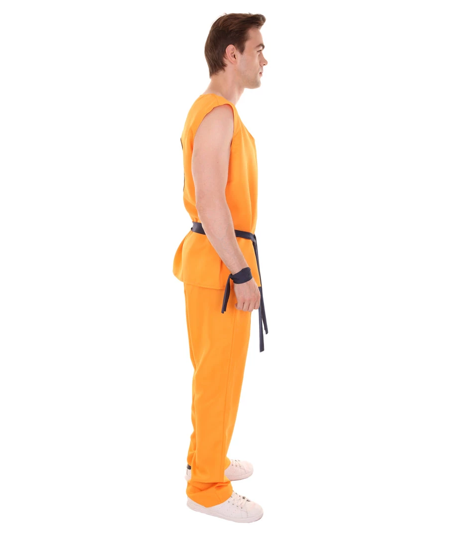 HPO Adult Men's Fighter TV / Movie Costume | Orange Halloween Costume 6 HPO Adult Men's Fighter TV / Movie Costume | Orange Halloween Costume