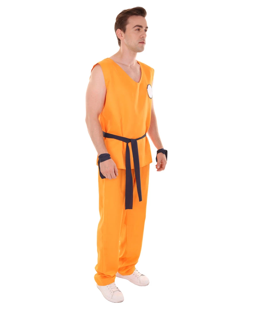HPO Adult Men's Fighter TV / Movie Costume | Orange Halloween Costume 7 HPO Adult Men's Fighter TV / Movie Costume | Orange Halloween Costume