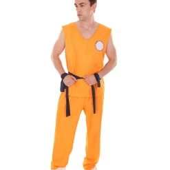 HPO Adult Men's Fighter TV / Movie Costume | Orange Halloween Costume 16 HPO Adult Men's Fighter TV / Movie Costume | Orange Halloween Costume