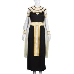 HPO Adult Women's Cleopatra Nile Queen Costume | Black & Gold Cosplay Costume