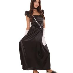 HPO Adult Women's Aristocrat Socialite Dress 20s Costume | Black Cosplay Costume 15 HPO Adult Women's Aristocrat Socialite Dress 20s Costume | Black Cosplay Costume