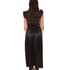 HPO Adult Women's Aristocrat Socialite Dress 20s Costume | Black Cosplay Costume 14 HPO Adult Women's Aristocrat Socialite Dress 20s Costume | Black Cosplay Costume