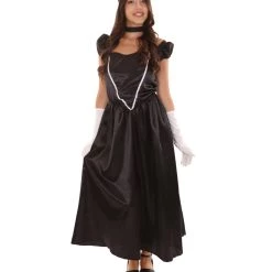 HPO Adult Women's Aristocrat Socialite Dress 20s Costume | Black Cosplay Costume 10 HPO Adult Women's Aristocrat Socialite Dress 20s Costume | Black Cosplay Costume
