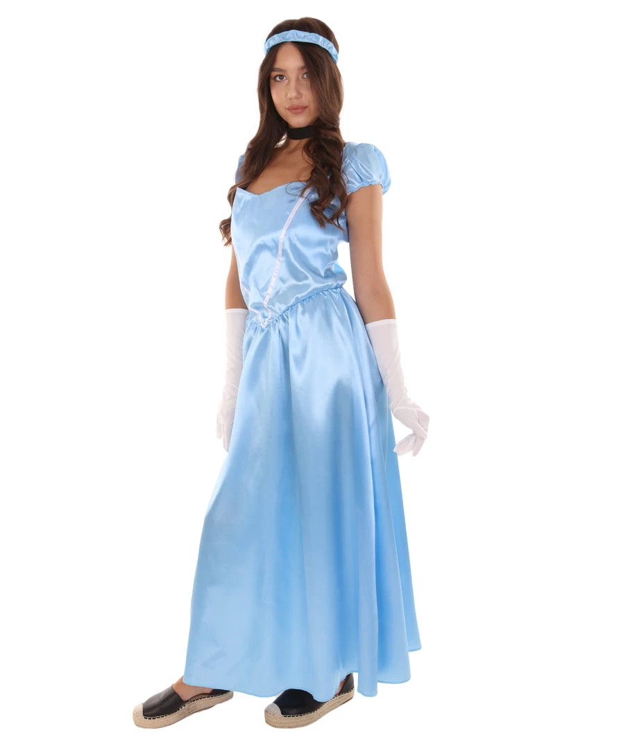 HPO Adult Women's Aristocrat Socialite Dress 20s Costume |Medium Blue Cosplay Costume 3 HPO Adult Women's Aristocrat Socialite Dress 20s Costume |Medium Blue Cosplay Costume