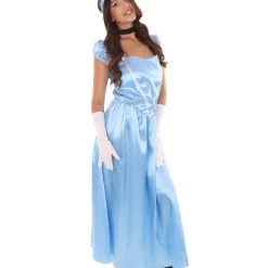 HPO Adult Women's Aristocrat Socialite Dress 20s Costume |Medium Blue Cosplay Costume 12 HPO Adult Women's Aristocrat Socialite Dress 20s Costume |Medium Blue Cosplay Costume
