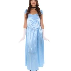 HPO Adult Women's Aristocrat Socialite Dress 20s Costume |Medium Blue Cosplay Costume 8 HPO Adult Women's Aristocrat Socialite Dress 20s Costume |Medium Blue Cosplay Costume