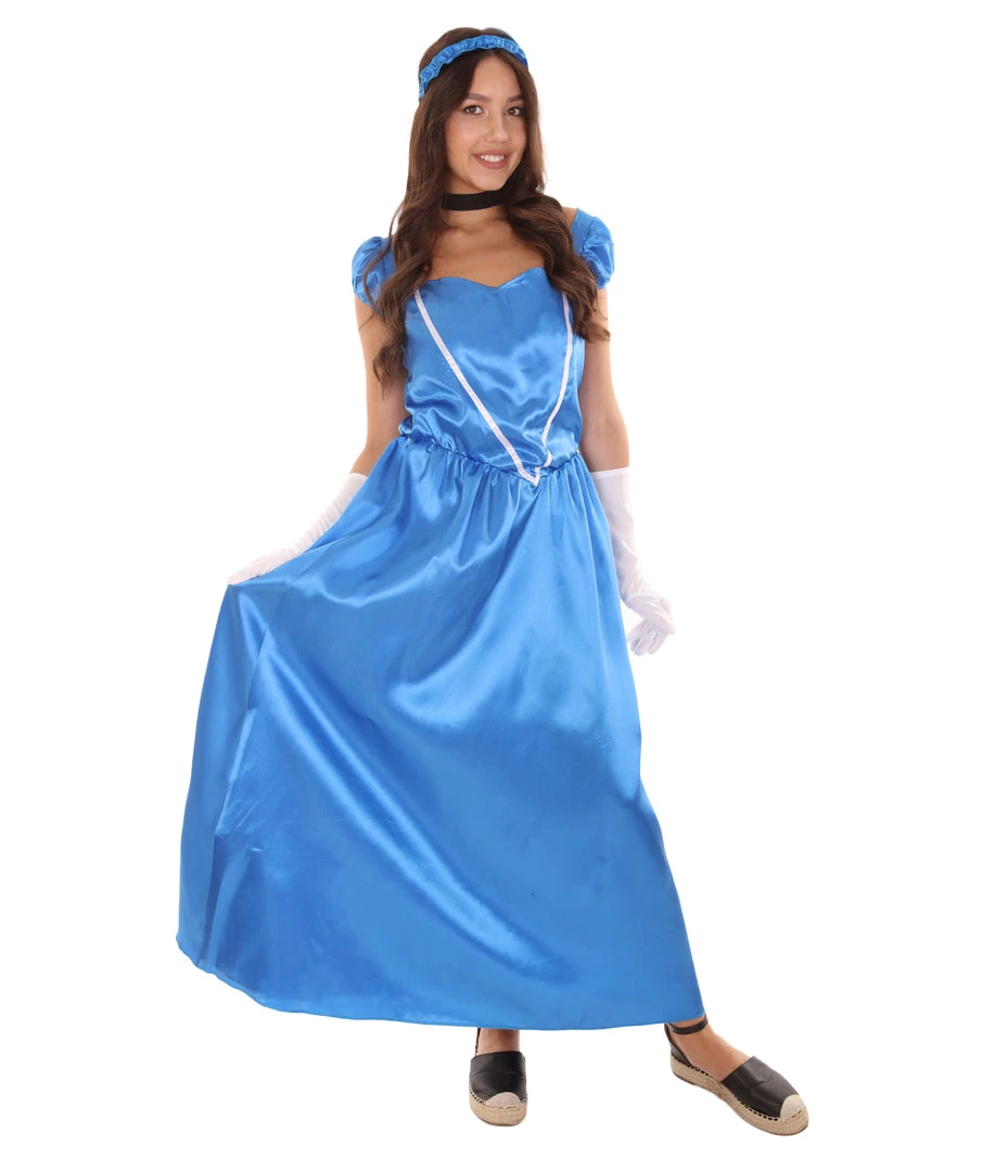 HPO Adult Women's Aristocrat Socialite Dress 20s Costume | Royal Blue Cosplay Costume 1 HPO Adult Women's Aristocrat Socialite Dress 20s Costume | Royal Blue Cosplay Costume