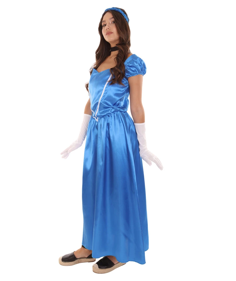 HPO Adult Women's Aristocrat Socialite Dress 20s Costume | Royal Blue Cosplay Costume 3 HPO Adult Women's Aristocrat Socialite Dress 20s Costume | Royal Blue Cosplay Costume