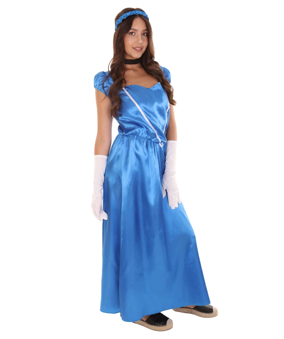 HPO Adult Women's Aristocrat Socialite Dress 20s Costume | Royal Blue Cosplay Costume 7 HPO Adult Women's Aristocrat Socialite Dress 20s Costume | Royal Blue Cosplay Costume