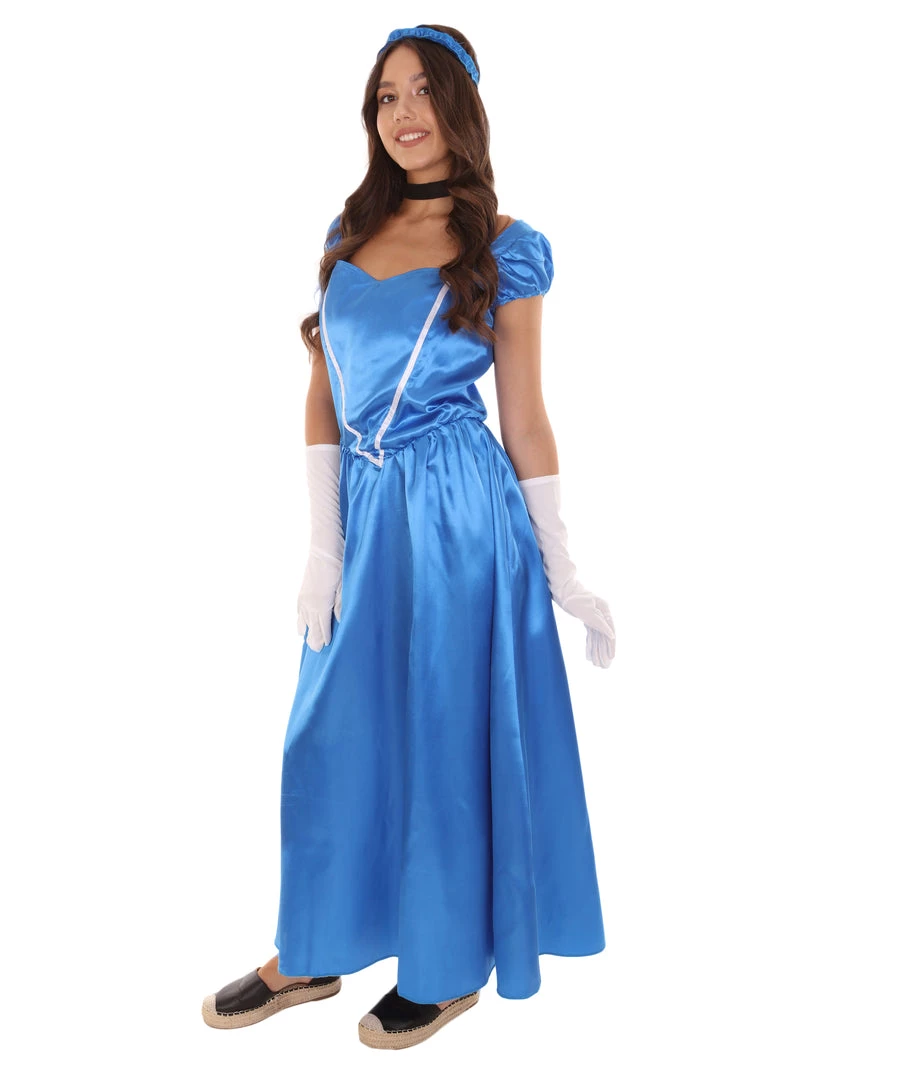 HPO Adult Women's Aristocrat Socialite Dress 20s Costume | Royal Blue Cosplay Costume 4 HPO Adult Women's Aristocrat Socialite Dress 20s Costume | Royal Blue Cosplay Costume
