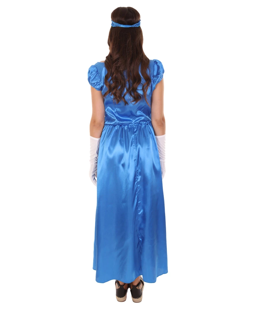 HPO Adult Women's Aristocrat Socialite Dress 20s Costume | Royal Blue Cosplay Costume 5 HPO Adult Women's Aristocrat Socialite Dress 20s Costume | Royal Blue Cosplay Costume