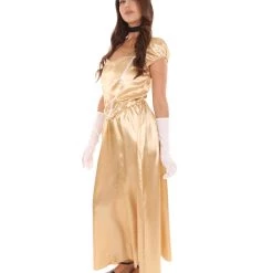 HPO Adult Women's Aristocrat Socialite Dress 20s Costume | Gold Cosplay Costume
