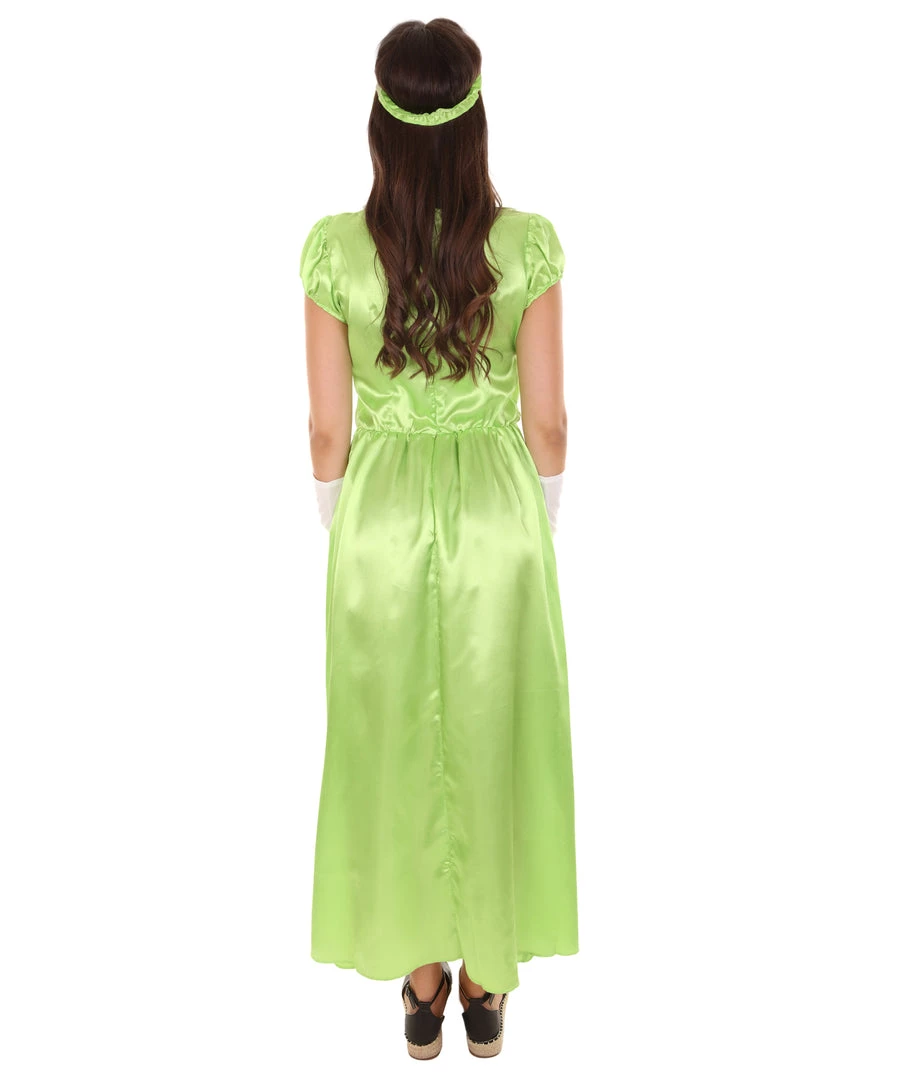HPO Adult Women's Aristocrat Socialite Dress 20s Costume | Lime Cosplay Costume 5 HPO Adult Women's Aristocrat Socialite Dress 20s Costume | Lime Cosplay Costume