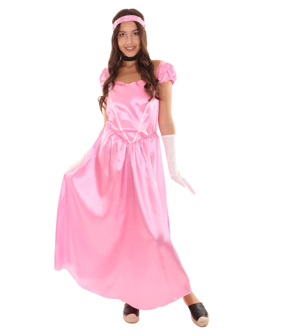 HPO Adult Women's Aristocrat Socialite Dress 20s Costume | Light Pink Cosplay Costume 7 HPO Adult Women's Aristocrat Socialite Dress 20s Costume | Light Pink Cosplay Costume