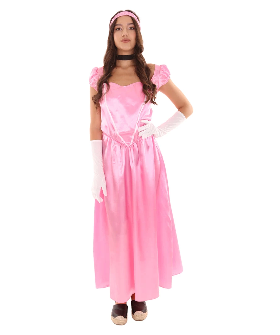 HPO Adult Women's Aristocrat Socialite Dress 20s Costume | Light Pink Cosplay Costume 2 HPO Adult Women's Aristocrat Socialite Dress 20s Costume | Light Pink Cosplay Costume