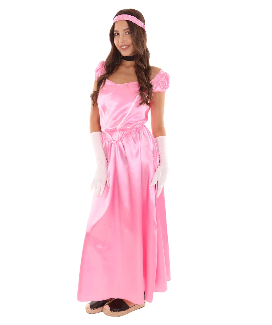 HPO Adult Women's Aristocrat Socialite Dress 20s Costume | Light Pink Cosplay Costume 3 HPO Adult Women's Aristocrat Socialite Dress 20s Costume | Light Pink Cosplay Costume