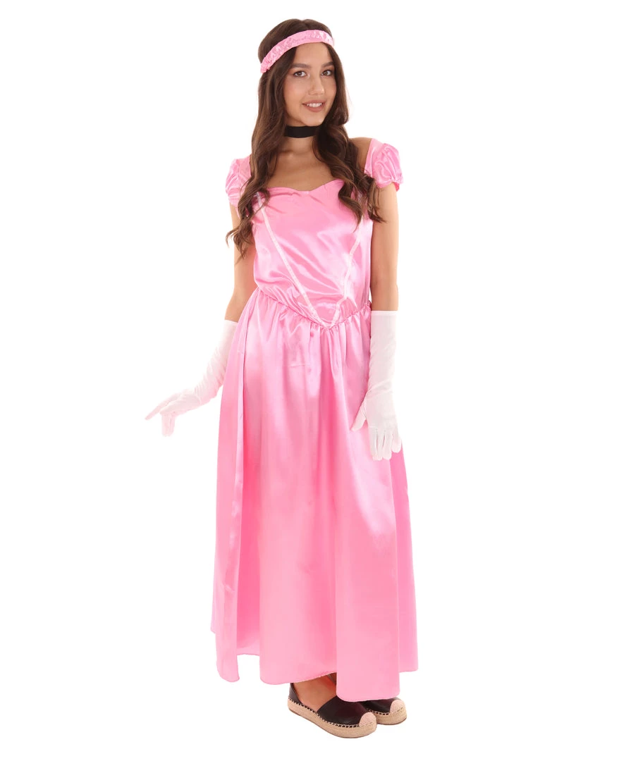 HPO Adult Women's Aristocrat Socialite Dress 20s Costume | Light Pink Cosplay Costume 5 HPO Adult Women's Aristocrat Socialite Dress 20s Costume | Light Pink Cosplay Costume