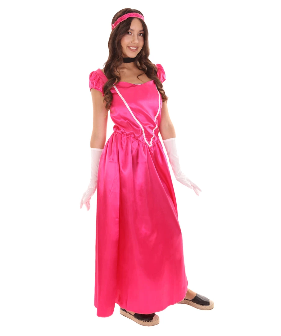 HPO Adult Women's Aristocrat Socialite Dress 20s Costume | Dark Pink Cosplay Costume 6 HPO Adult Women's Aristocrat Socialite Dress 20s Costume | Dark Pink Cosplay Costume