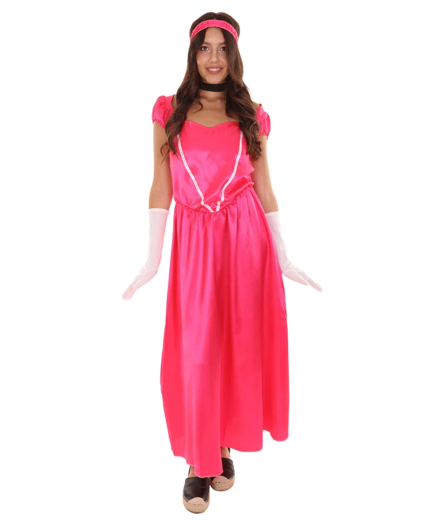 HPO Adult Women's Aristocrat Socialite Dress 20s Costume | Pink Cosplay Costume 2 HPO Adult Women's Aristocrat Socialite Dress 20s Costume | Pink Cosplay Costume