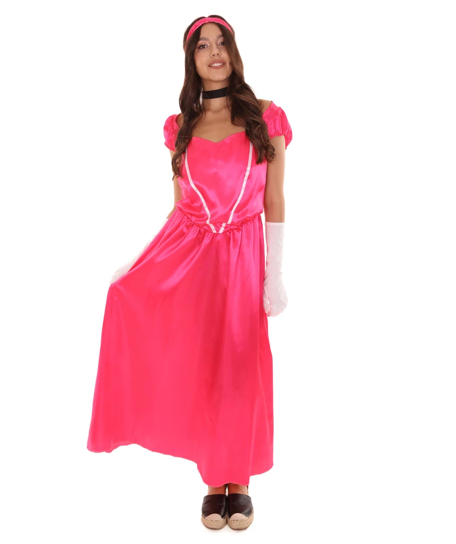 HPO Adult Women's Aristocrat Socialite Dress 20s Costume | Pink Cosplay Costume 1 HPO Adult Women's Aristocrat Socialite Dress 20s Costume | Pink Cosplay Costume