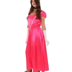 HPO Adult Women's Aristocrat Socialite Dress 20s Costume | Pink Cosplay Costume 9 HPO Adult Women's Aristocrat Socialite Dress 20s Costume | Pink Cosplay Costume