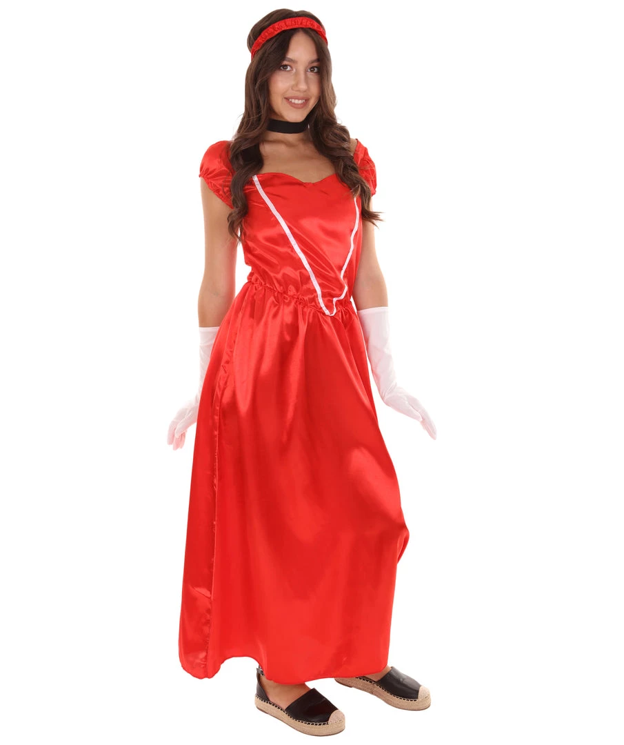 HPO Adult Women's Aristocrat Socialite Dress 20s Costume | Red Cosplay Costume 6 HPO Adult Women's Aristocrat Socialite Dress 20s Costume | Red Cosplay Costume