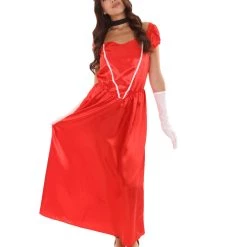 HPO Adult Women's Aristocrat Socialite Dress 20s Costume | Red Cosplay Costume 14 HPO Adult Women's Aristocrat Socialite Dress 20s Costume | Red Cosplay Costume