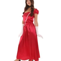 HPO Adult Women's Aristocrat Socialite Dress 20s Costume | Dark Red Cosplay Costume 10 HPO Adult Women's Aristocrat Socialite Dress 20s Costume | Dark Red Cosplay Costume