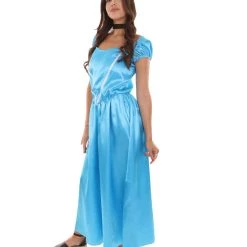 HPO Adult Women's Aristocrat Socialite Dress 20s Costume | Lake Blue Cosplay Costume 11 HPO Adult Women's Aristocrat Socialite Dress 20s Costume | Lake Blue Cosplay Costume