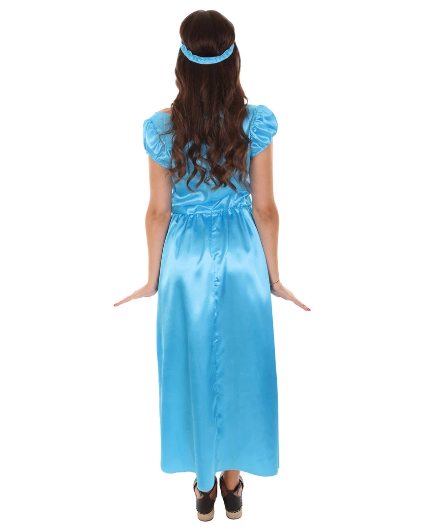 HPO Adult Women's Aristocrat Socialite Dress 20s Costume | Lake Blue Cosplay Costume 5 HPO Adult Women's Aristocrat Socialite Dress 20s Costume | Lake Blue Cosplay Costume