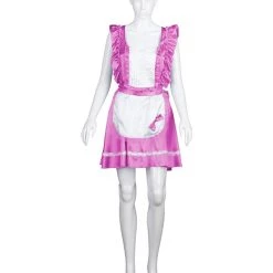 HPO Adult Women's Naught French Maid Uniform Costume | Pink Cosplay Costume