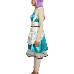 HPO Adult Women's Sexy French Maid Uniform Costume | Lake Blue Cosplay Costume