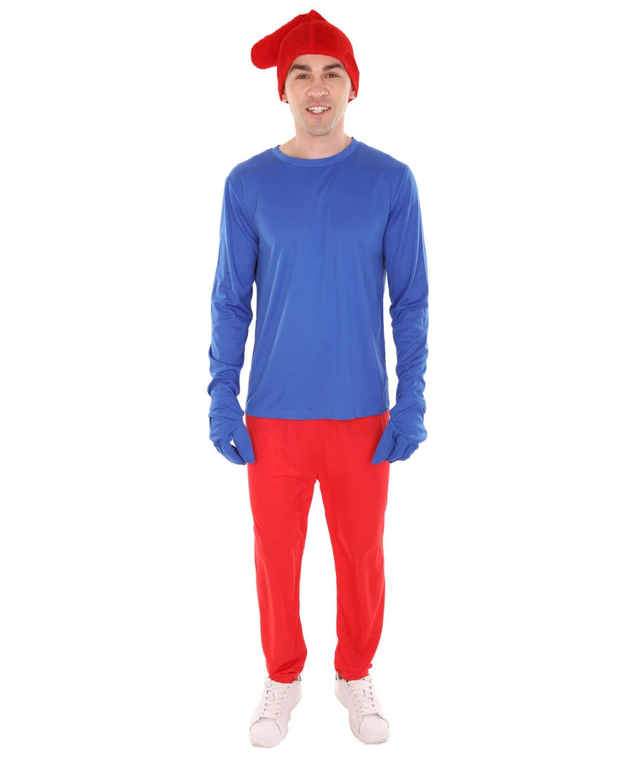 HPO Men's Cosplay Blue Costume | Blue Red Color 2 HPO Men's Cosplay Blue Costume | Blue Red Color