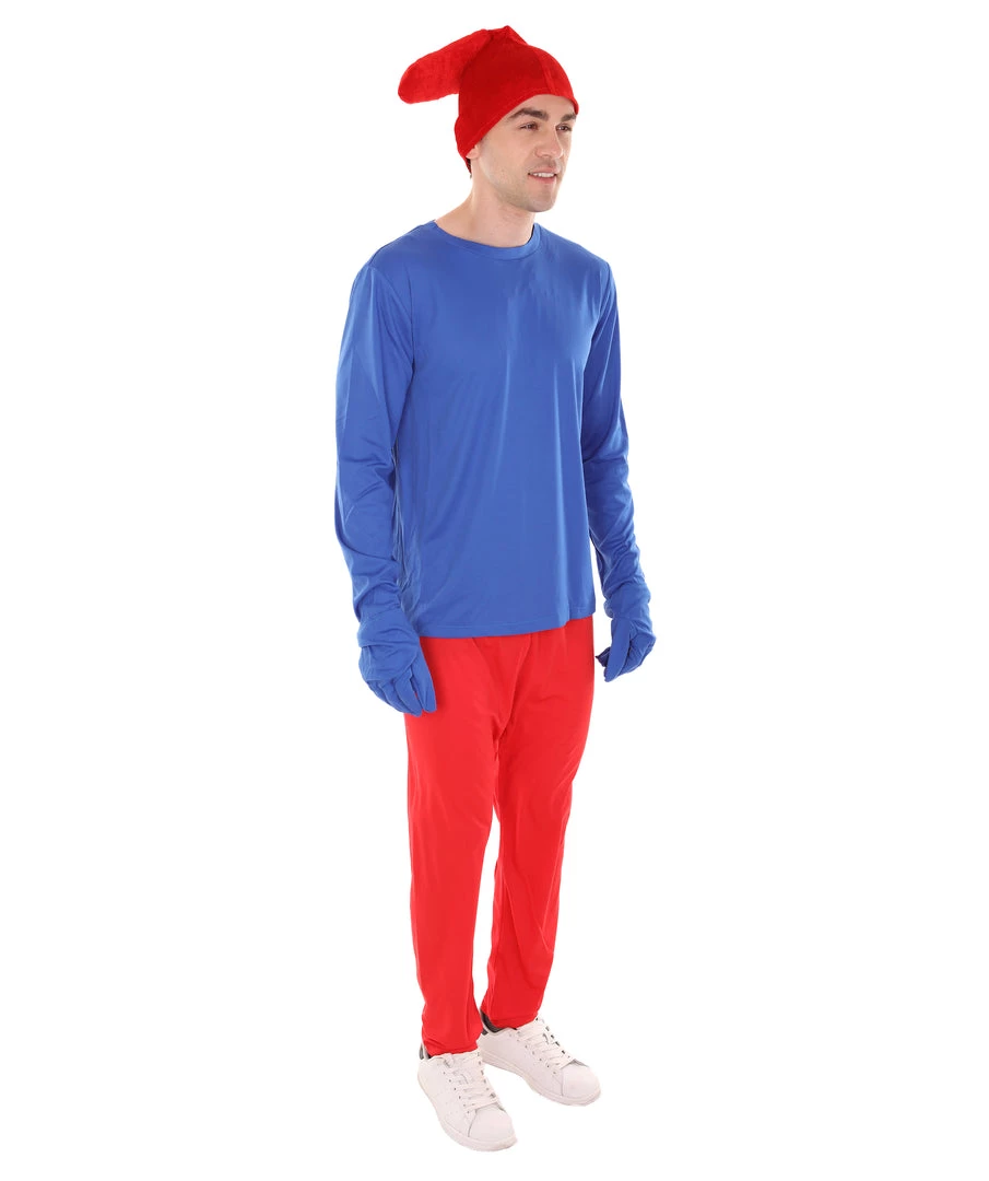 HPO Men's Cosplay Blue Costume | Blue Red Color 7 HPO Men's Cosplay Blue Costume | Blue Red Color