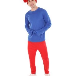 HPO Men's Cosplay Blue Costume | Blue Red Color 10 HPO Men's Cosplay Blue Costume | Blue Red Color