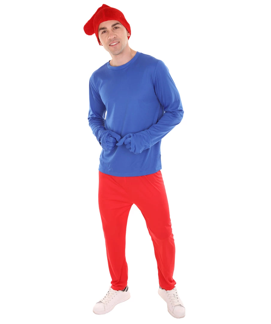 HPO Men's Cosplay Blue Costume | Blue Red Color 3 HPO Men's Cosplay Blue Costume | Blue Red Color