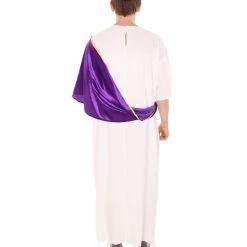HPO Adult Men's Historical Costume | White And Purple Cosplay Costume
