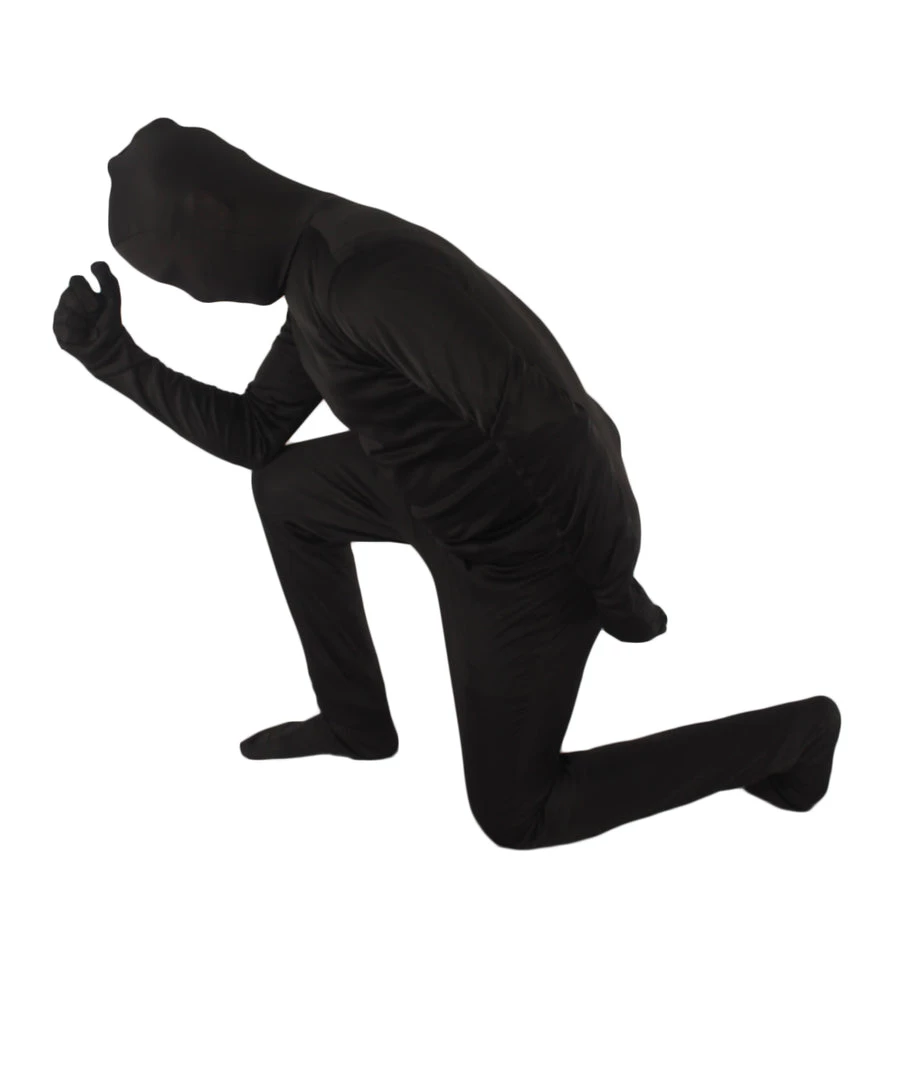 HPO Men's Cosplay Black Skin Suit Guy Costume 1 HPO Men's Cosplay Black Skin Suit Guy Costume