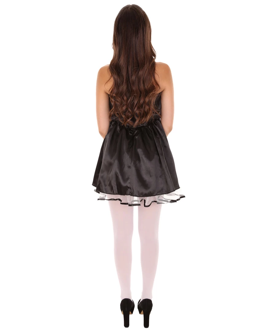 HPO Adult Women's 50s Prom Dress Costume | Black Cosplay Costume 4 HPO Adult Women's 50s Prom Dress Costume | Black Cosplay Costume