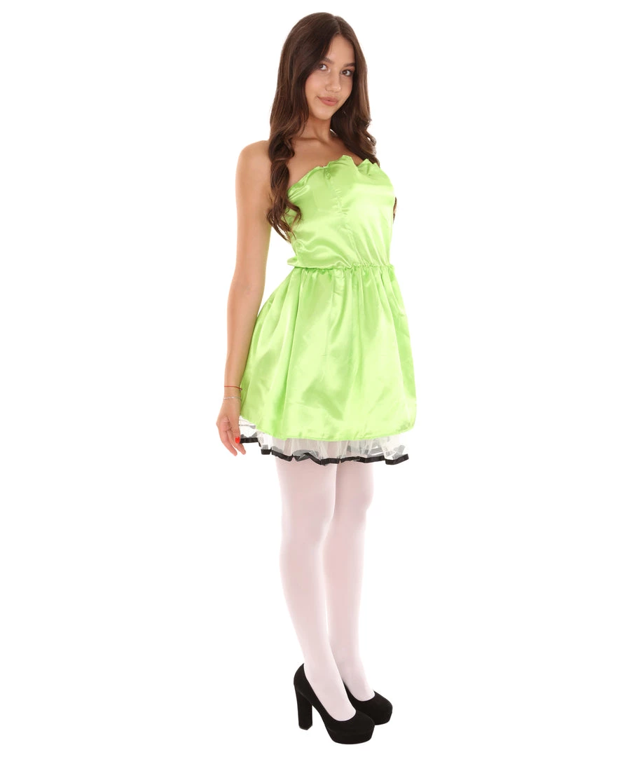 HPO Adult Women's 50s Prom Dress Costume | Lime Cosplay Costume 6 HPO Adult Women's 50s Prom Dress Costume | Lime Cosplay Costume