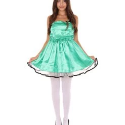 HPO Adult Women's 50s Prom Dress Costume | Green Cosplay Costume